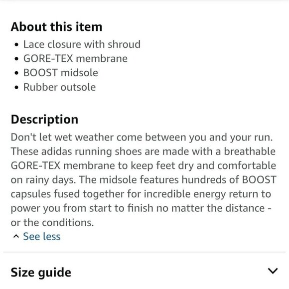 Adidas Ultra Boost 22 Goretex Membrane Boost Midsole Gray #130624033 Size 13 - Picture 15 of 15